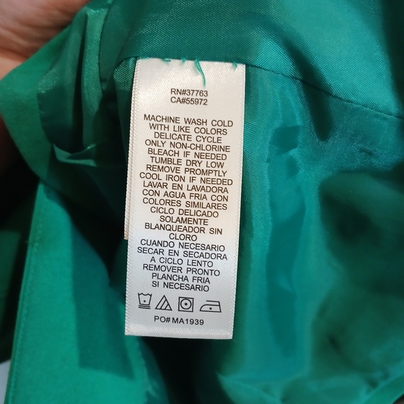 Laundry By Shelli Segal Green Blazer Size 2 - Picture 7 of 8